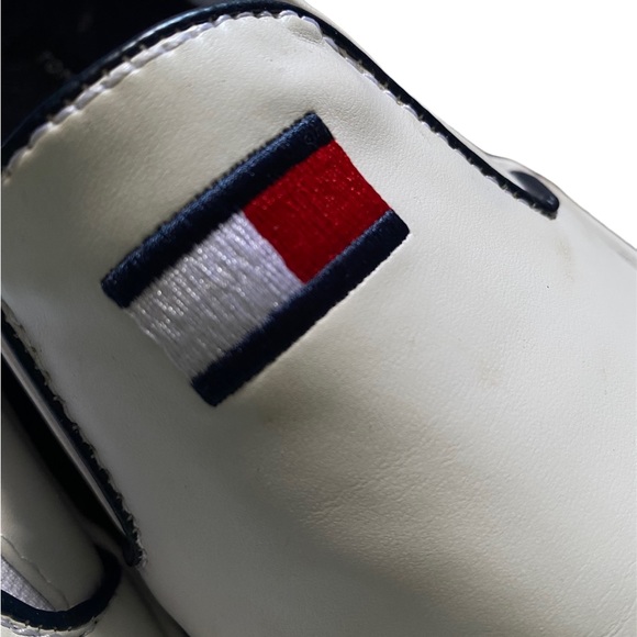 Tommy Hilfiger X VANS Slip on Sneakers WHITE BLUE AND RED. - Picture 6 of 6